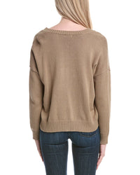Minnie Rose Boxy Cashmere-Blend Sweater