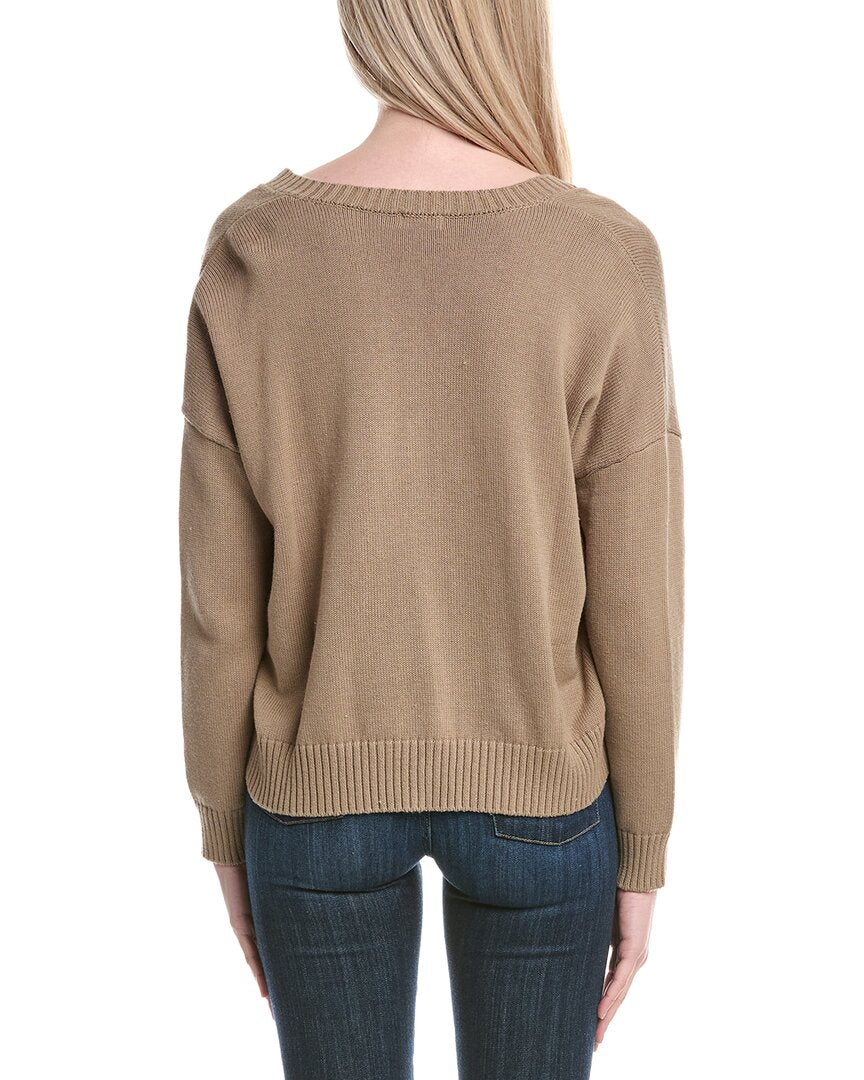 Minnie Rose Boxy Cashmere-Blend Sweater