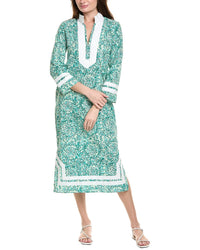 Sail To Sable Tunic Midi Dress Green Regular 00 (XXS)
