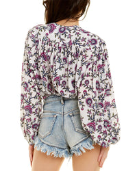 Isabel Marant Étoile Brunille Silk-Blend Top
