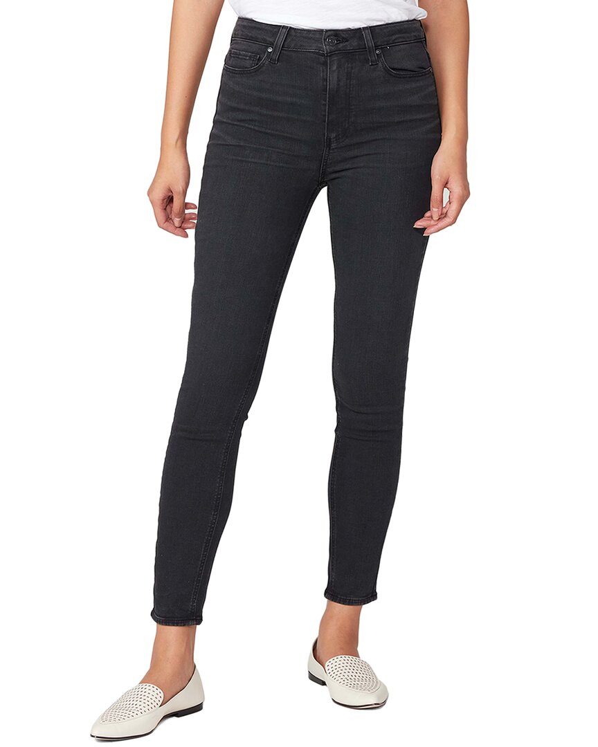 Paige Margot Black Willow Ultra High-Rise Ankle Skinny Jean