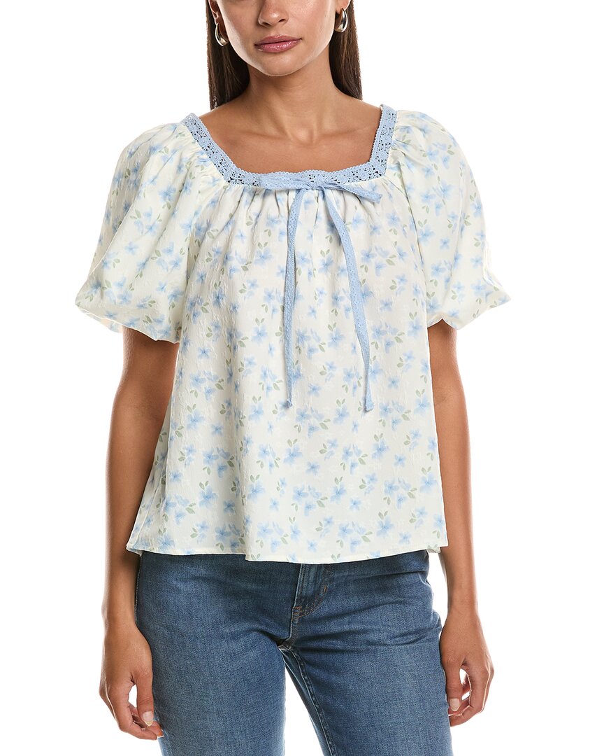 Luxe Always Puff Sleeve Top White
