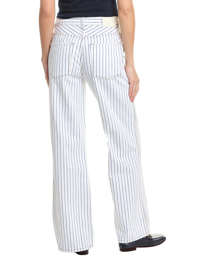 Dl1961 Gisele High-Rise Nautical Stripe Wide Leg Jean