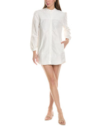 Maje Woven Shirtdress White 36
