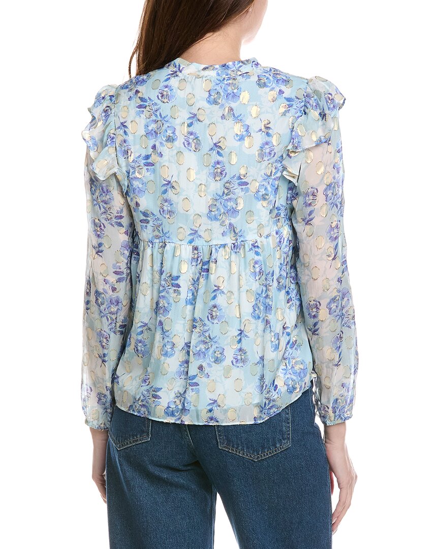 Sail To Sable Ruffle Front Blouse