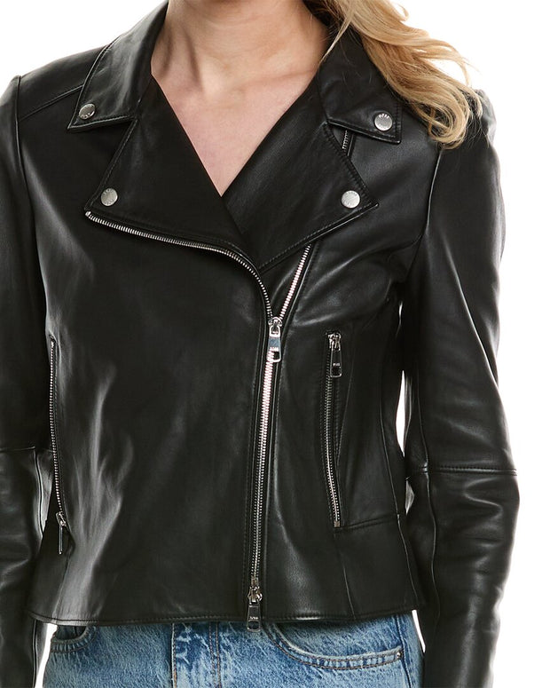 Hugo Boss Saleli Leather Jacket