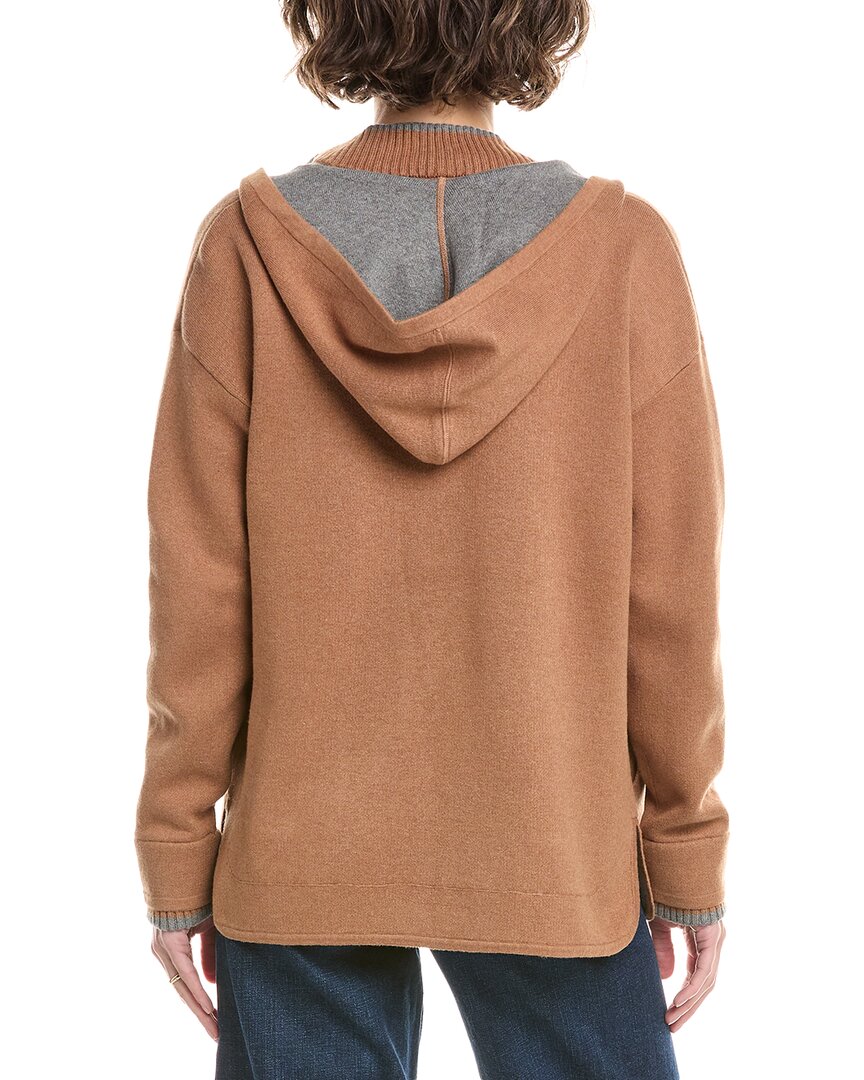 InCashmere In2 By Incashmere Hooded Cashmere-Blend Jacket