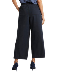 Nydj Jayne Overdye Black Ankle Crop Jean