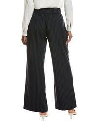 Avec Les Filles Pleated Lace-Up Front Pant