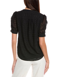 T Tahari Button Blouse