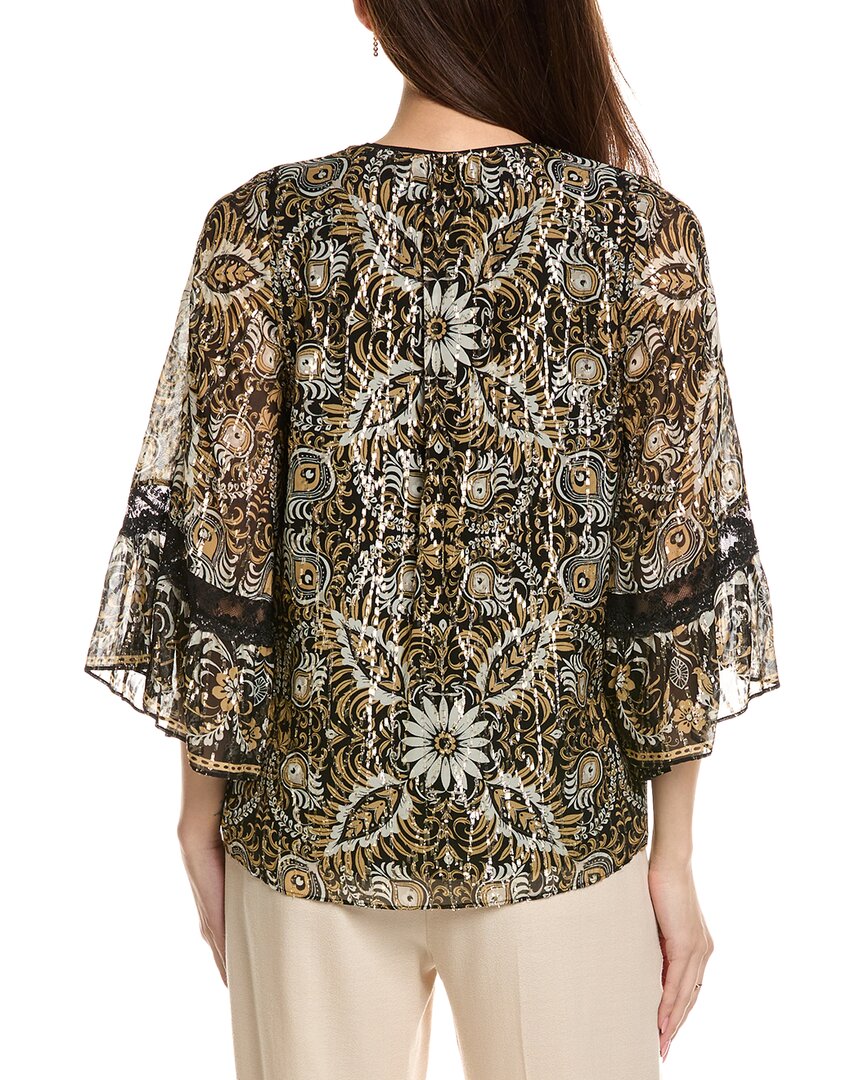 Kobi Halperin Ele Print Peasant Blouse