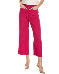Joseph Ribkoff Corduroy Wide Leg Pant Pink Regular 00 (XXS)