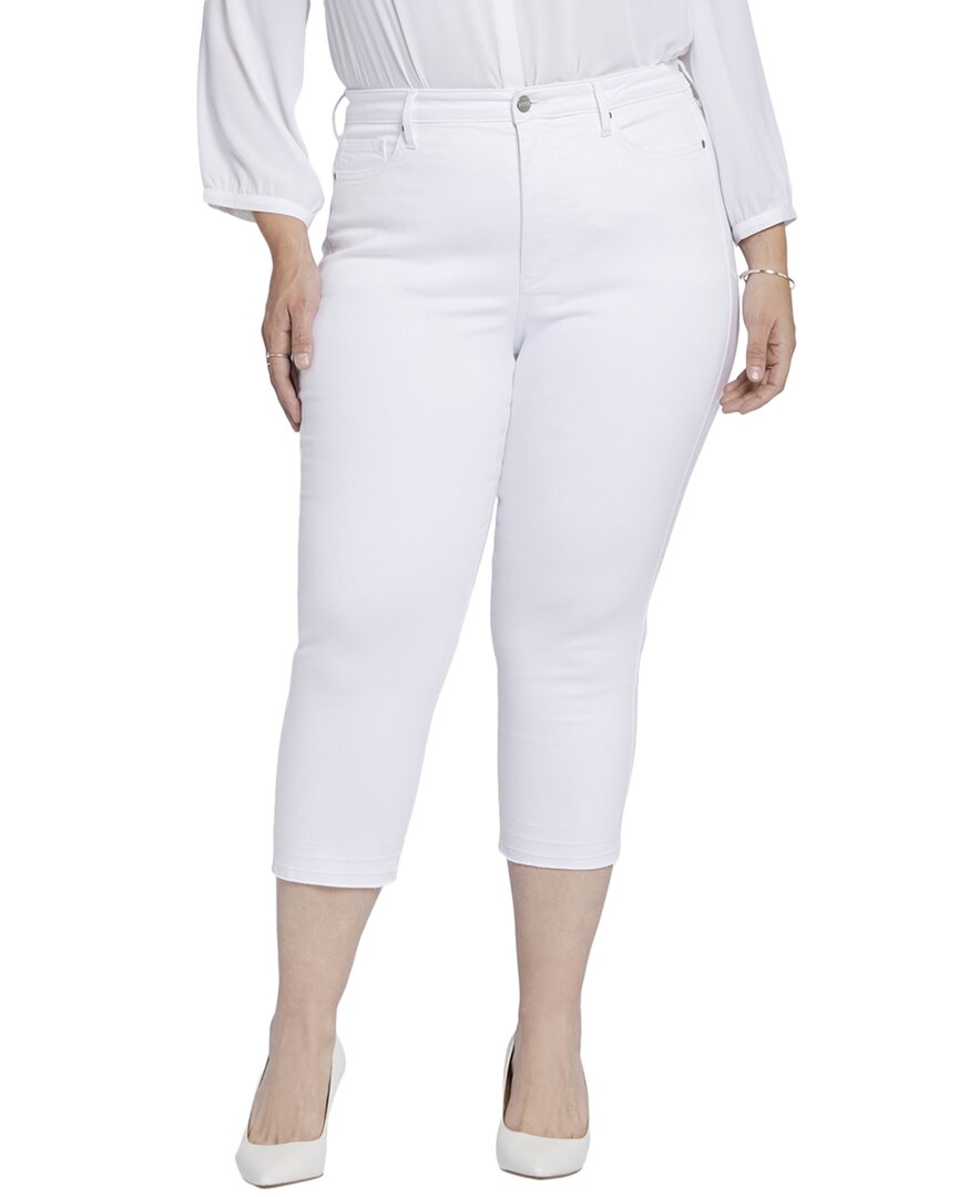 Nydj Chloe Optic White Capri Jean White