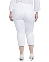 Nydj Chloe Optic White Capri Jean