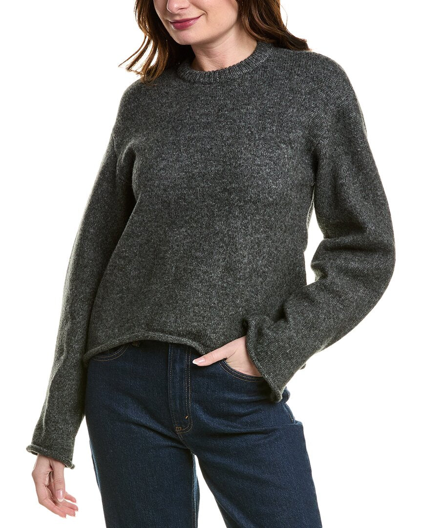 Proenza Schouler White Label Tara Wool-Blend Sweater Grey Multi