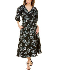 Tanya Taylor Lida Wrap Dress Black 0