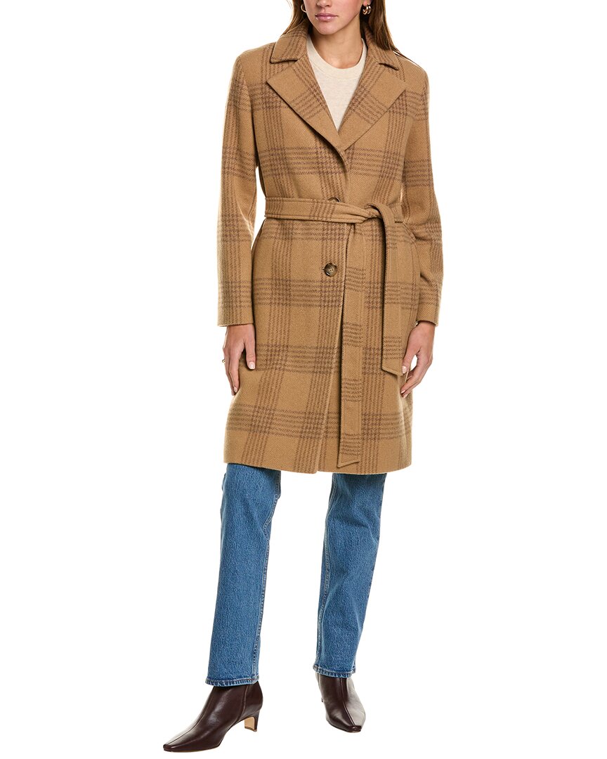 Cinzia Rocca Icons Long Wool-Blend Trench Coat
