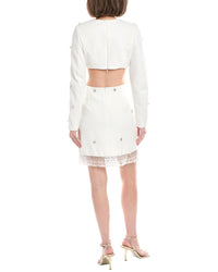 Patbo Hand-Beaded Cutout Mini Dress