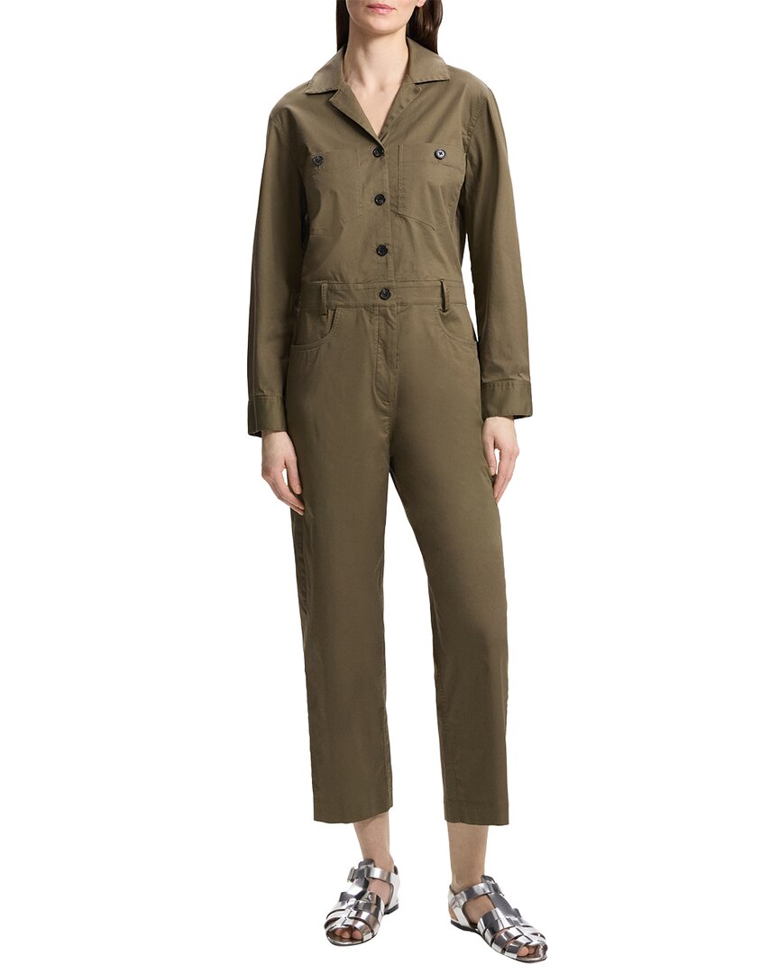 Theory Casual Slim Jumpsuit Green