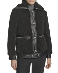 Andrew Marc Zepita Coat Black