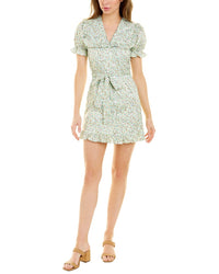 Avantlook Short Sleeve Mini Dress Regular 12 (L) Green