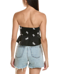 Reveriee Embroidered Crop Top