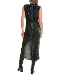 Ramy Brook Lennon Silk-Blend Velvet Midi Dress