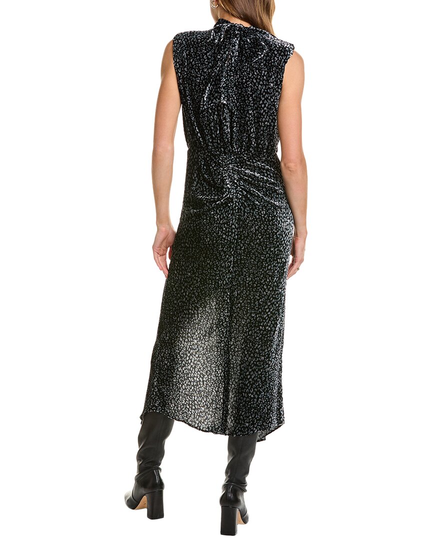 Ramy Brook Lennon Silk-Blend Velvet Midi Dress