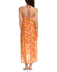 Vix Lowana Mustard Melanie Detail Dress