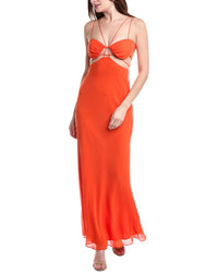 Misha Rowan Georgette Gown Orange