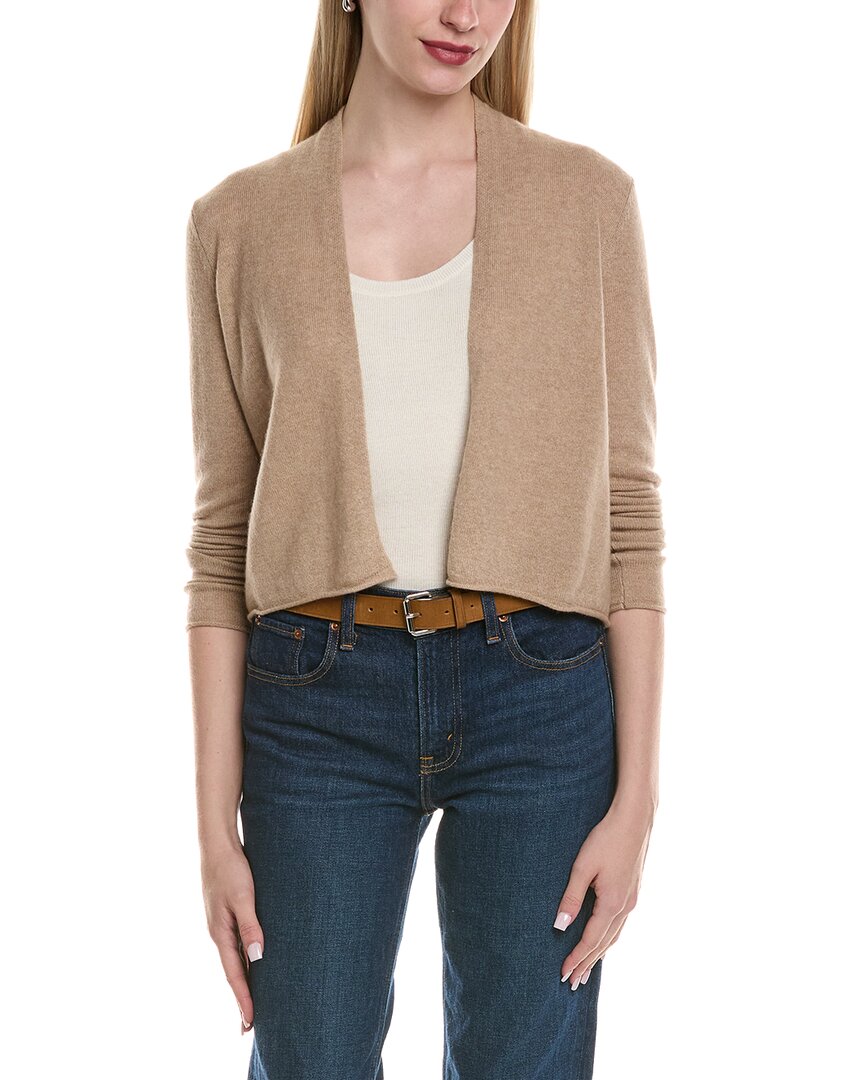 Sofiacashmere Cropped Wool & Cashmere-Blend Cardigan
