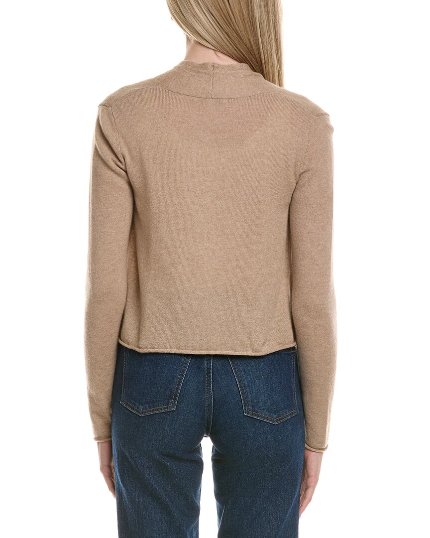 Sofiacashmere Cropped Wool & Cashmere-Blend Cardigan