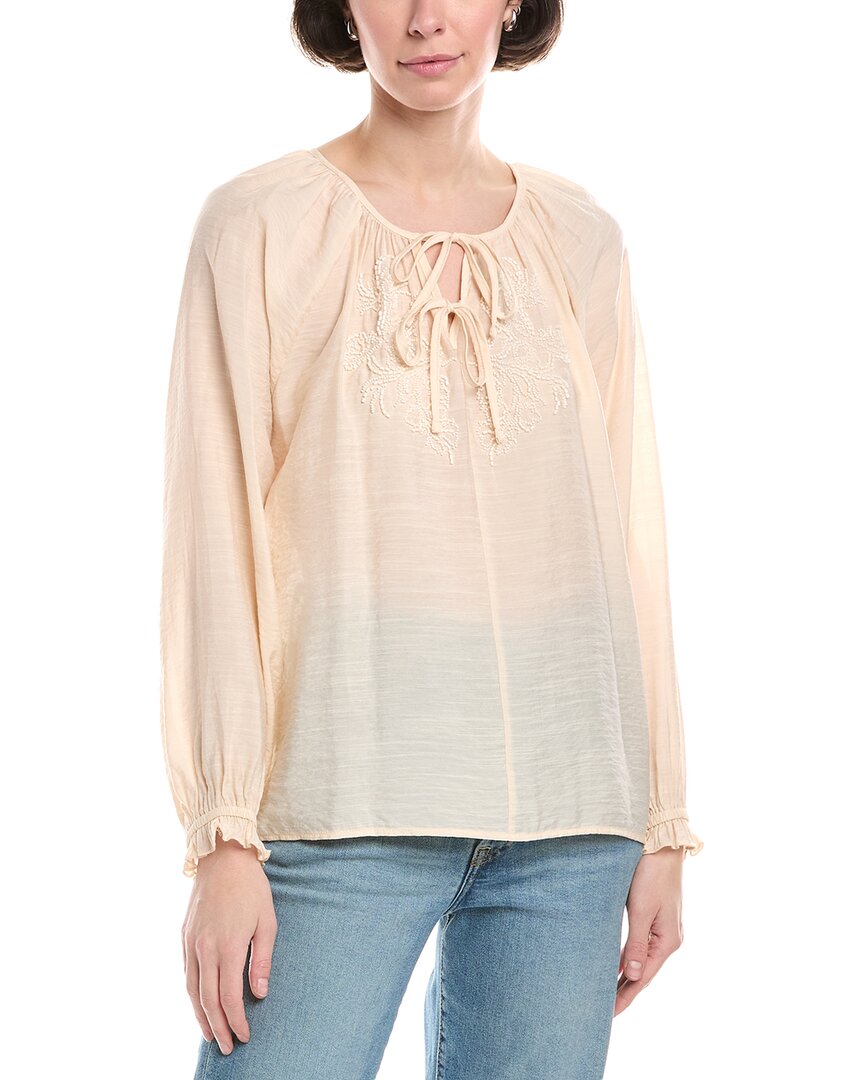 Sam Edelman Kelsie Beaded Blouse Pink