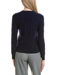 Bruno Magli Cable Crewneck Wool & Cashmere-Blend Sweater