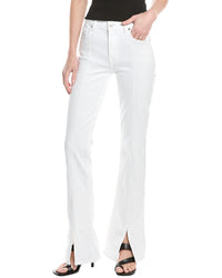 7 For All Mankind Josefina Broken Twill White Feminine Boyfriend Jean White