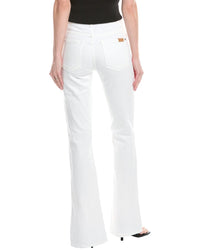 7 For All Mankind Josefina Broken Twill White Feminine Boyfriend Jean
