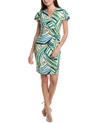 Anne Klein Classic Mini Dress Green