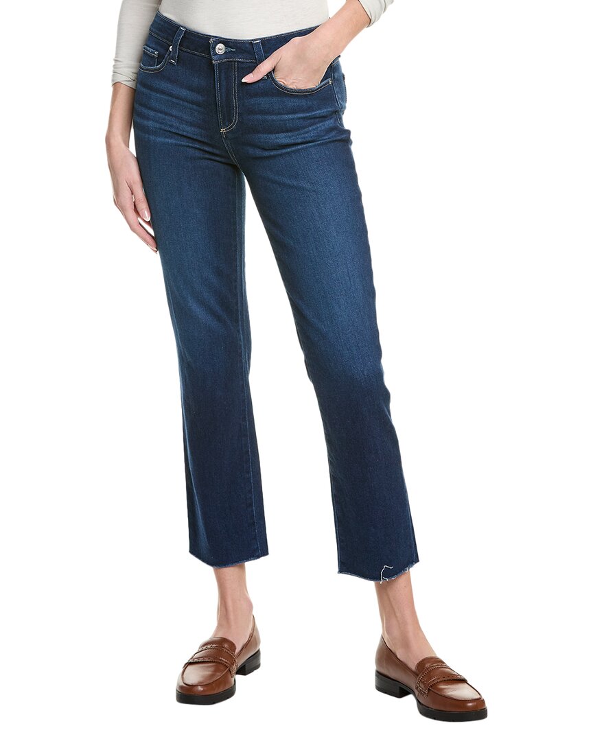 Paige Amber Profound Raw Hem Jean Blue