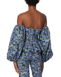 Carolina Herrera Off Shoulder Balloon Sleeve