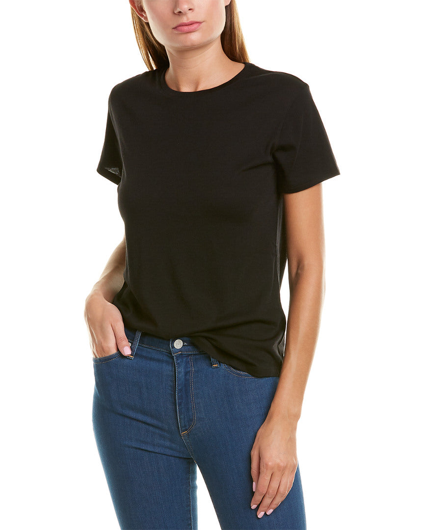 Vince Dropped-Shoulder T-Shirt Black