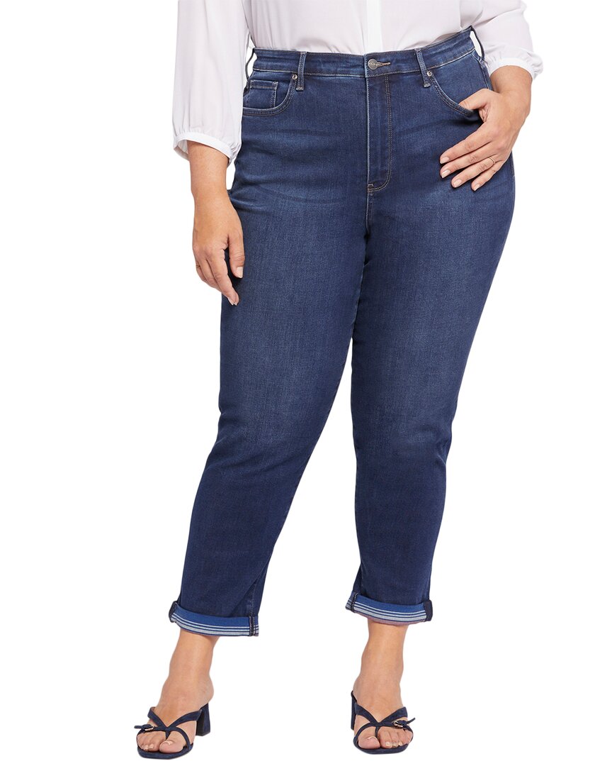 Nydj Plus Margot Girlfriend Skinny Jean Blue