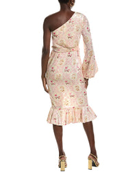 Hemant & Nandita One-Shoulder Midi Dress