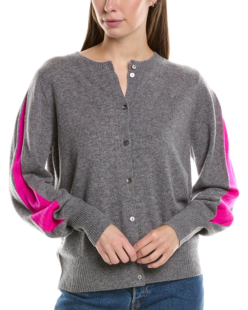 Incashmere Womens Splice Cashmere Cardigan, Xl