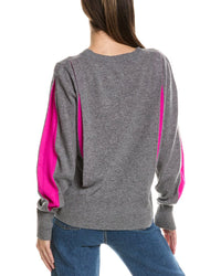Incashmere Womens Splice Cashmere Cardigan, Xl