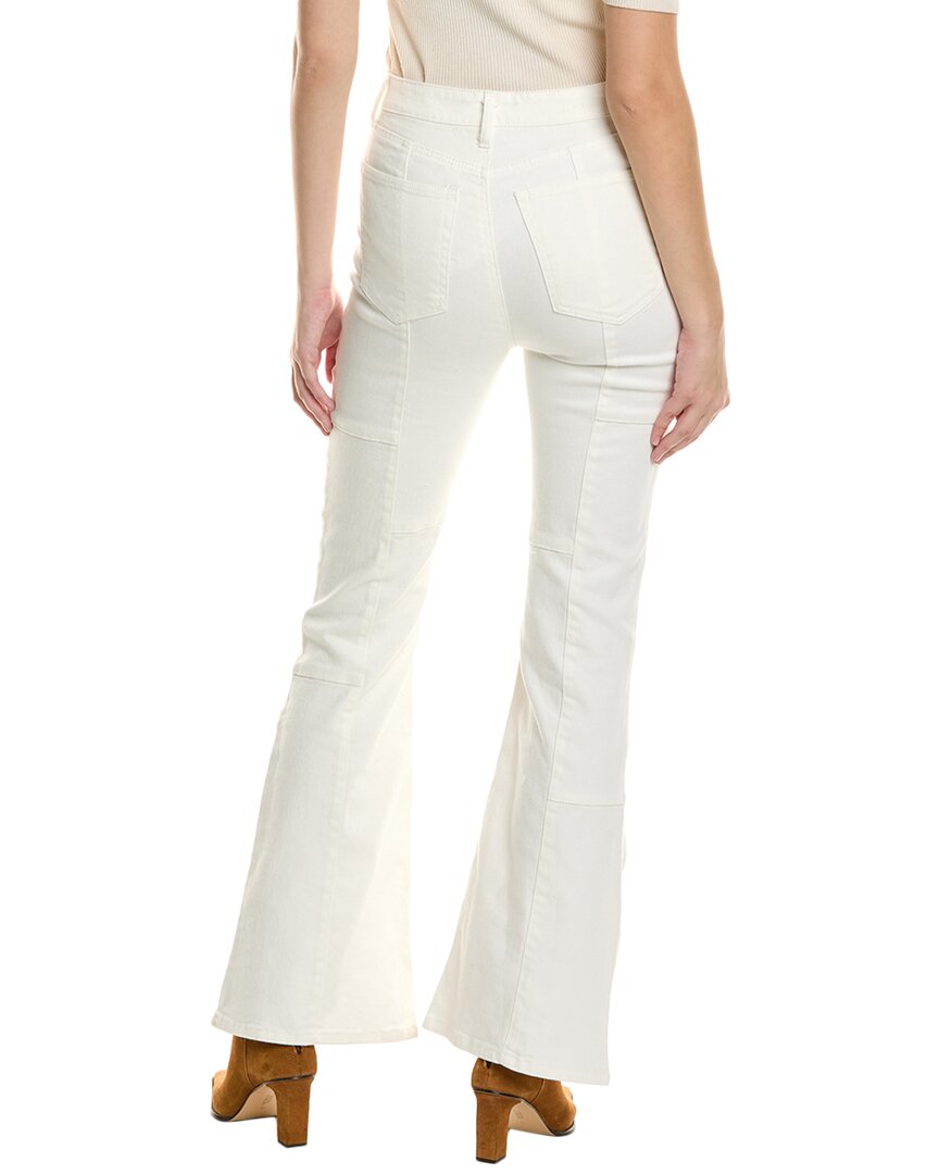 Afrm Sylar Bright White High-Rise Slim Flare Jean