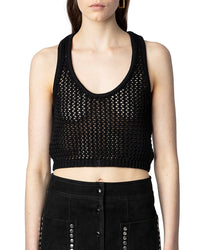 Zadig & Voltaire Nabya Crochet Top Noir
