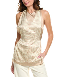 Sportmax Melinda Silk-Blend Top White