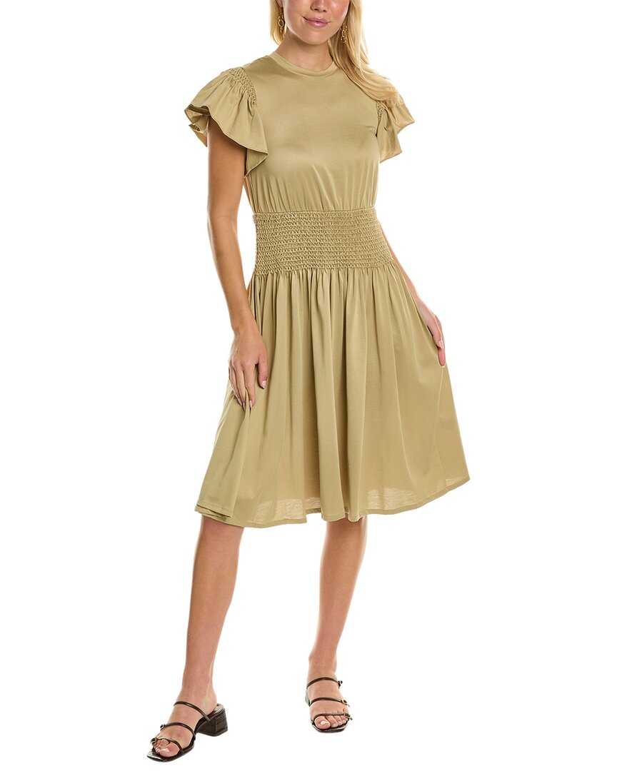 Rebecca Taylor Flutter Sleeve Dress