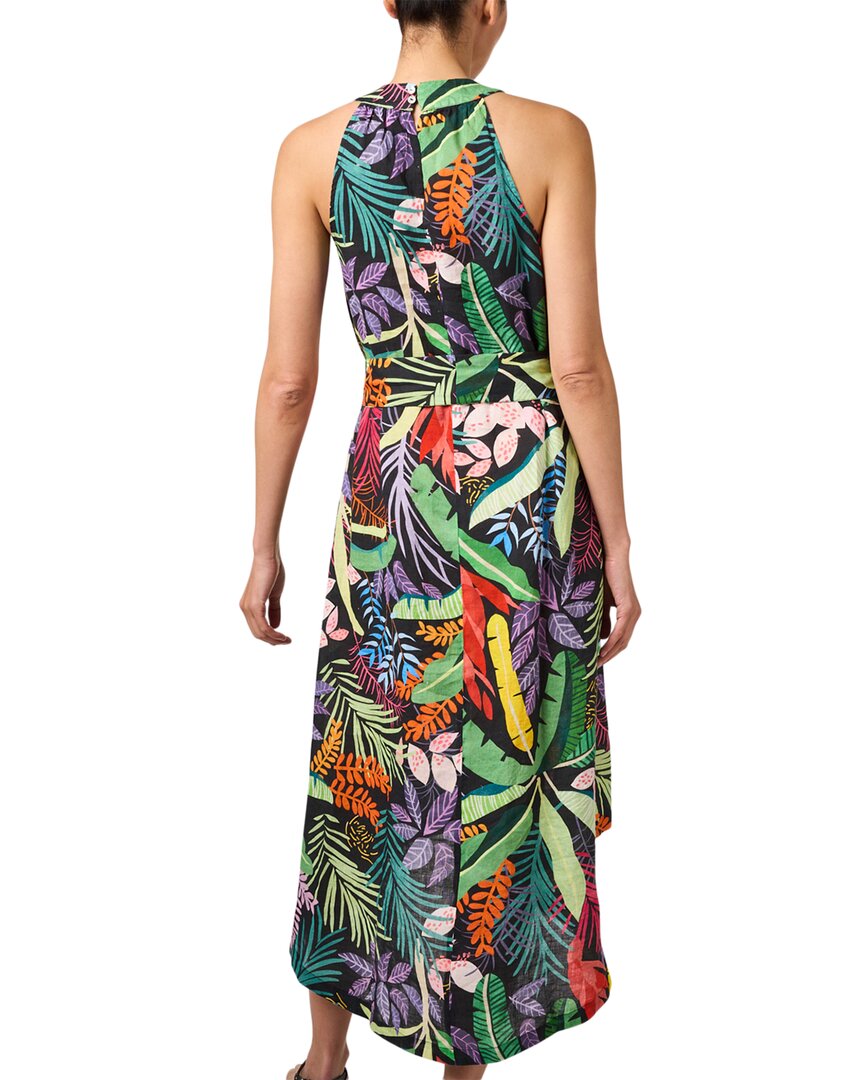 120% Lino Halter Linen Midi Dress