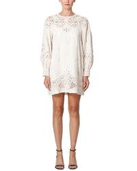 Carolina Herrera Puff Sleeve Mini Dress White 8